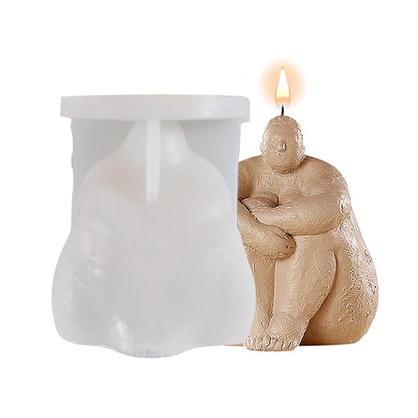 Unik Resin Gjutform Formad Som Ett Långfinger, Perfekt För Att Skapa Anpassade Ljus, Tvålar Och Bakverk, Vikbar Silikondesign För Enkel Användning