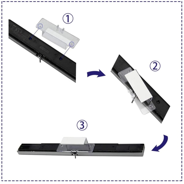 Sensor Bar för Wii, Ersättning Kabelbunden Infraröd Sensor Bar