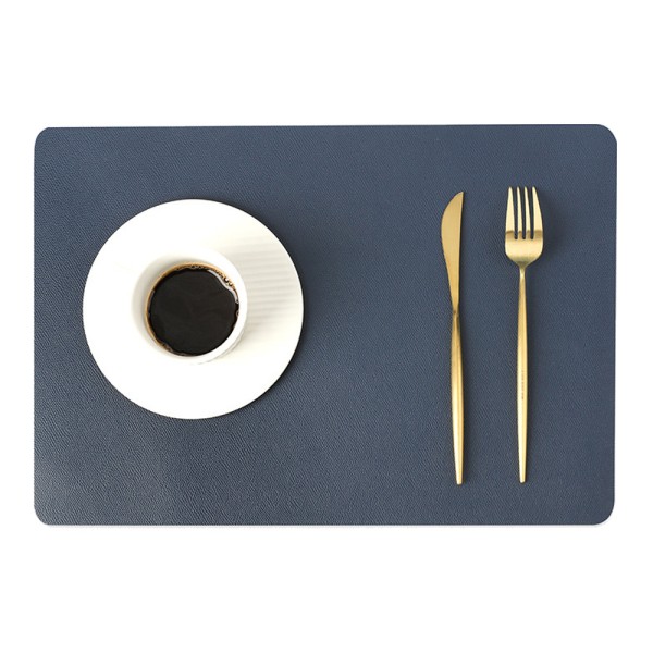 Konstläder Placemats, PU Bordstabletter, Set om 4, Vattentäta,