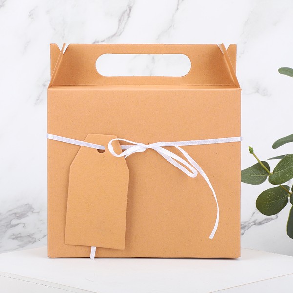 50 stk. Rektangulær Papir Candy Box Bryllup Fødselsdagsfest Gaveforsyning (Gul)