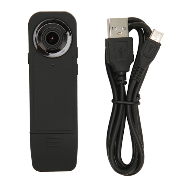 Mini Body Camera 1080P Bevægelsesdetektering Nattesyn Bærbar Videooptager med Klip til Bilinterview Hjem