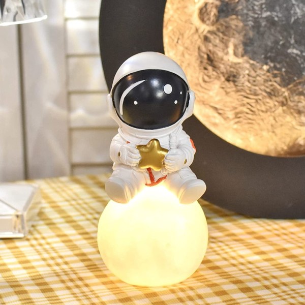 Kreativ självlysande moon sänglampa, spaceman nattlampa style1