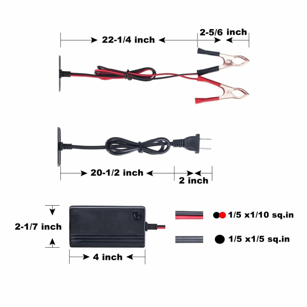 Billader for bilbatteri 12V bærbar automatisk trickle-lader