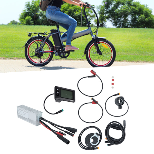 Elektrisk Cykel Kontroller Kit för DIY Elcykel Ombyggnad, Litiumbatteri Konverteringskit för Elcyklar, Scootrar och Hopvikbara Cyklar med