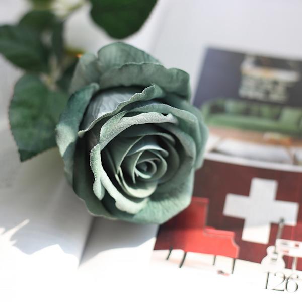 5 stk. Kunstige roser Flanellet Blomster Lange Stilke