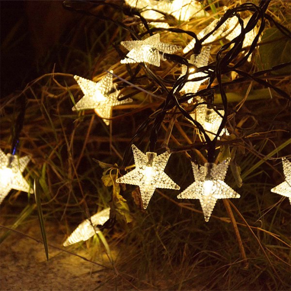 Solar Star Lyskjede 40ft 100 LED, 8 Moduser, Hage, Plen Pati