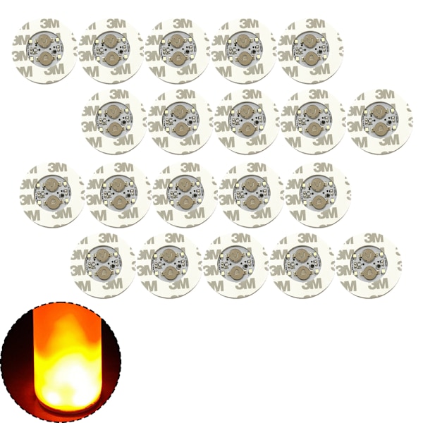 LED-brikke, LED-klistremerkebrikke lyser opp for drikkevarer, blits