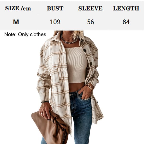 Afslappet uldblanding vinterternet trenchcoat med knapper og lommer M