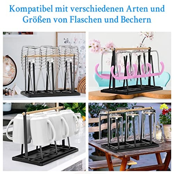 Sodastream flaskeholder, til 6 flasker, med aftagelig drypbakke