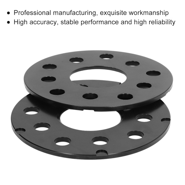 2 stk. 5mm/0.20 tommer Aluminiumfælgsskiver Bilnav Centric Hjul Adaptere Udskiftning til Seat