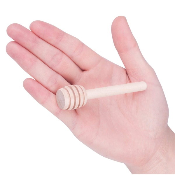 30 stk Mini Trehonning Dipper Pinner, 3 Tommers Server for Honningkrukke Dispense Drypp Honning