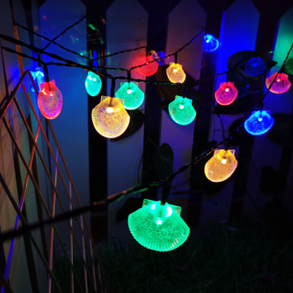 Solcelled Lyskjede 30LED 21ft Skall Fe Lyskjede for Gar
