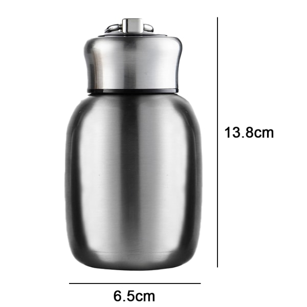 Mini 280ml Rostfritt Stål Vattenflaska, Isolerad Vattenflaska