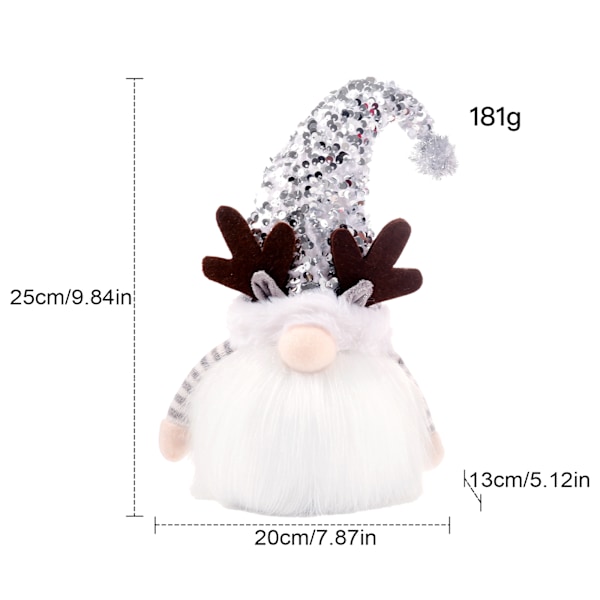 Julgransprydnader Tomtar, Unika Tomte Julklappar, Belysta Tomtestatyer, Plysch Tomtedockor för Inomhusbruk, Ger en Magisk Touch till Ditt Hem