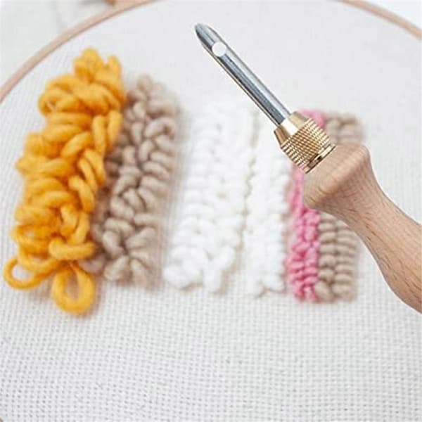 Punch Needle-tæppe Punch Needle-broderi Punch Needle-sæt DIY-håndværk Nåleværk Punch Needle til Sti