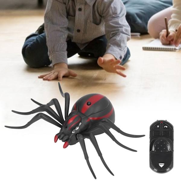 Fjärrkontroll Spindel Livsliknande Action Hög Simulering Enkel Kontroll Fjärrkontroll Spindel för Halloween Jul