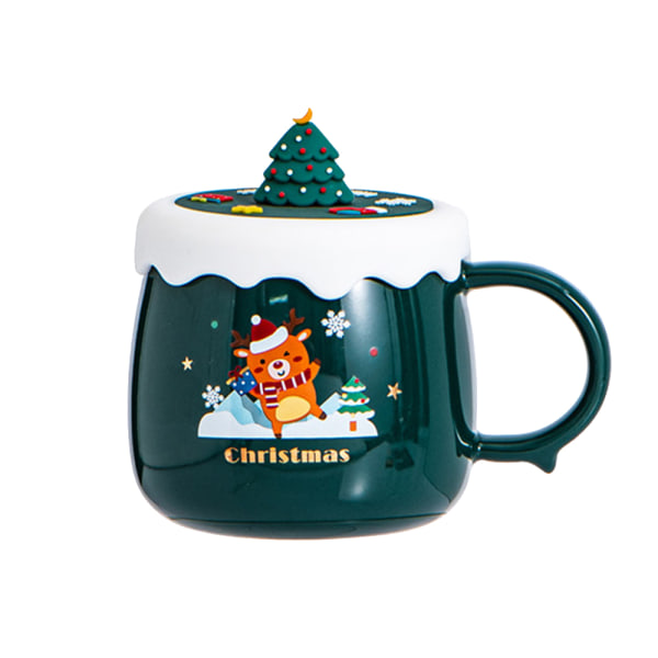 Keramisk julkaffemugg, söt julkaffemugg,
