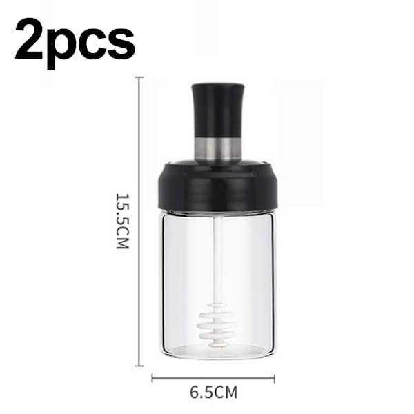 Såsskiva Transparent Glas Kombinationssked med lock
