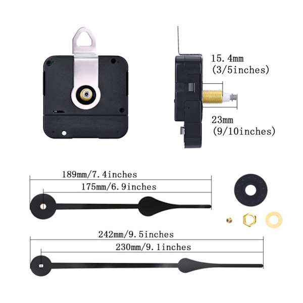Bevægelse Lydløs Urværk Mekanisme 3 Nåle Sweep Elektrisk Pendul Urværk Mekanisme Pendul Bevægelse Quartz Urværk DIY Ur Mekanisme Reparation