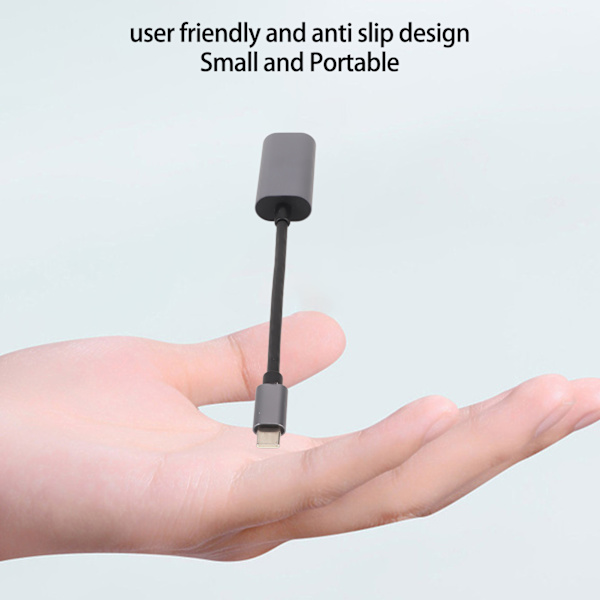 Typ C till VGA-adapterkabel 1080P-stöd Anti-Slip-design USB C till VGA-adapter för bärbar telefon surfplatta
