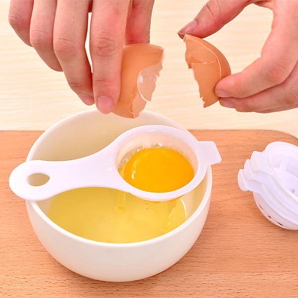 3 pakker Praktisk eggeskiller, lett å bruke eggehvite og eggeplomme
