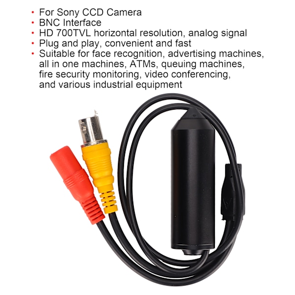 Mini Kamera HD 700TVL Analog Signal Micro BNC-gränssnitt Kamera för Sony CCD-kamera