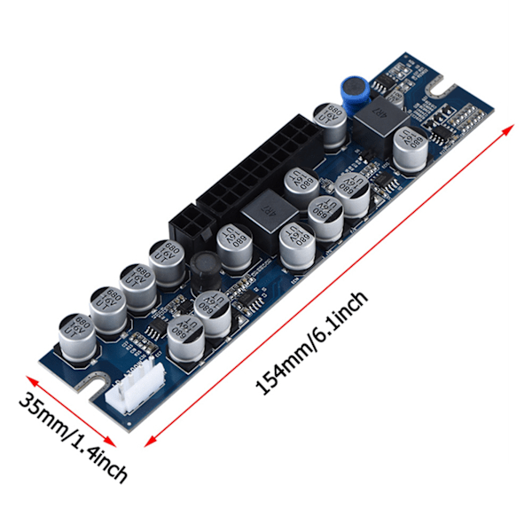 PC PSU DC 12V ingång 300W datorströmförsörjningsmodul med 24-stiftsanslutning/ AUX/ SATA-kabel