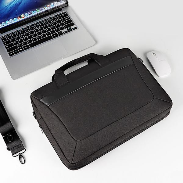 Laptopväska Datorväska Bärbar axelrem portfölj - Svart