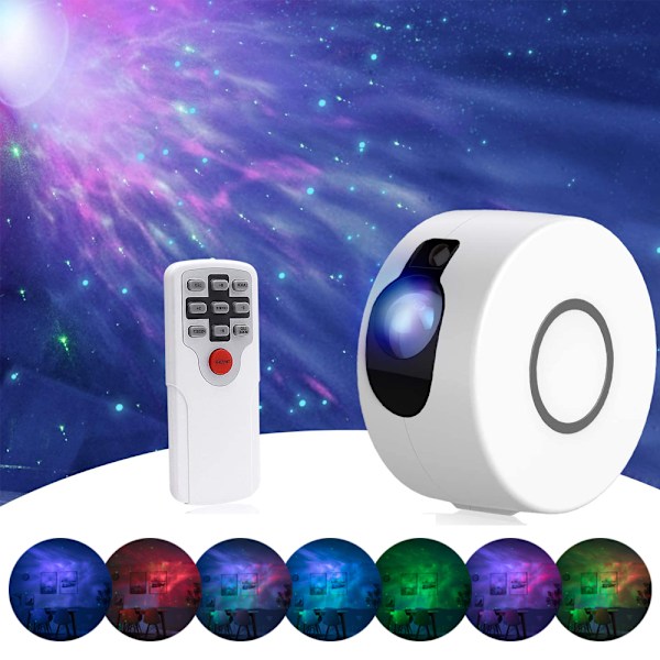 Ny stjärnhimmelprojektionslampa färgglad 3D Vision LED Laser Nebu