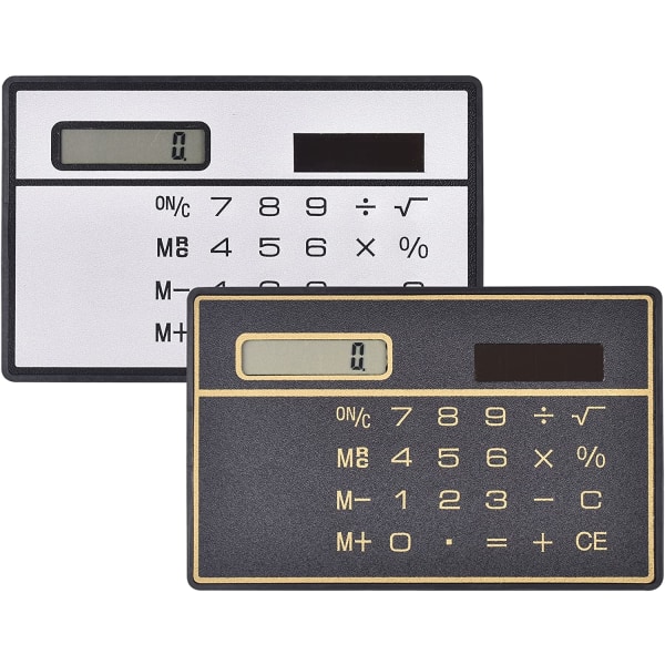 Miniräknare för studenter, 8-siffrig Slim Calculator Power Ul