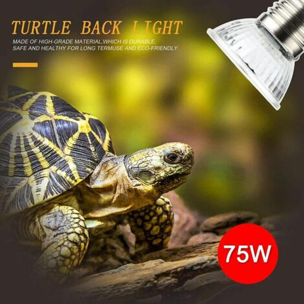 75W UVA UVB Reptillampe Pære Skildpadde Solbad UV Pærer Varmelampe