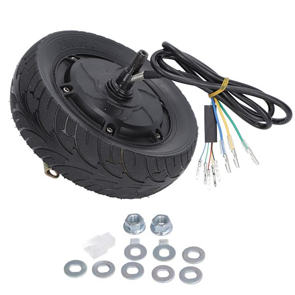 8 tuuman pyörän navamoottori rumpujarru 36V‑48V 500W - 1200W 1400 RPM Vedenkestävä Universaali sähköpyörälle ja -skootterille