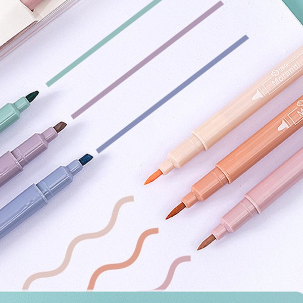 Sødt Highlighters Mild Assorterede Farver med Blød Mejselspids,