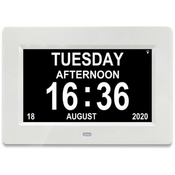 7 LCD Digital Kalenderklocka med Datum, Kalenderklocka med