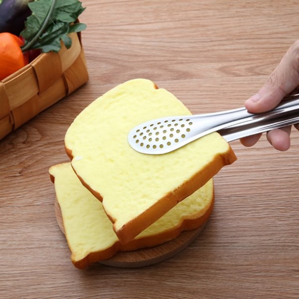 Rustfritt stål brød ristet matklemme