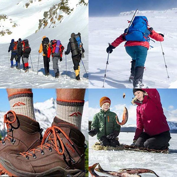 Sko Spikes med 19 Rustfrit Stål Tænder Spikes Anti-Slip Sne Kæde Spikes til Vinter Vandring Vandring Bjergbestigning