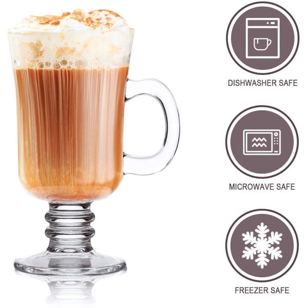 Kaffe Mugg, Glas Muggar Med Handtag, Genomskinliga Koppar Med Handtag, Glas