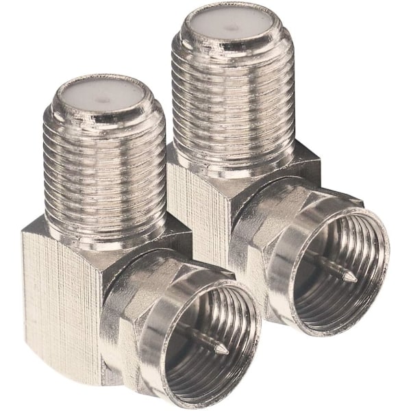 90 Graders RG6 RF, Förläng Koaxialkablar, Satellitadapter, Utrymmesbesparande Design, Skydda och Hantera Kablar, Rätvinklig Koaxkontakt för Antenn,