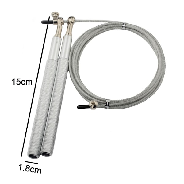 Speed Skipping Rope Justerbar Springtov med Aluminium