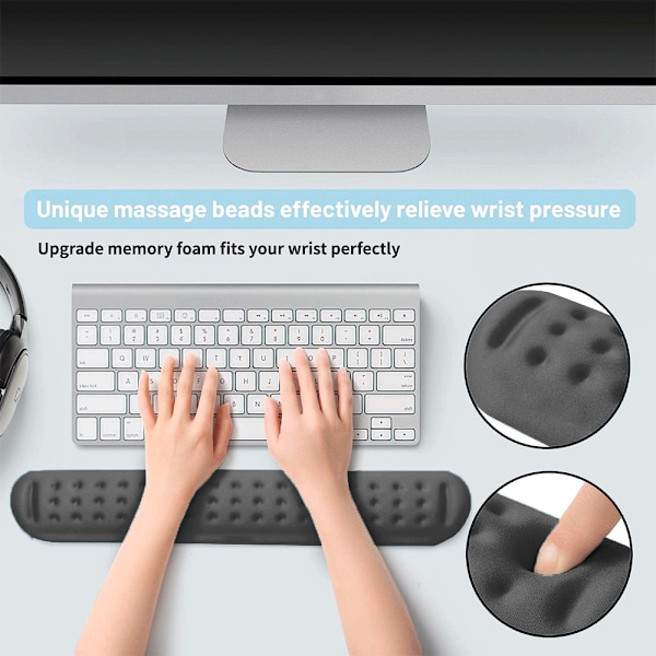 Ultra fint Memory Foam tastatur håndledsstøtte blødt gel ergonomisk