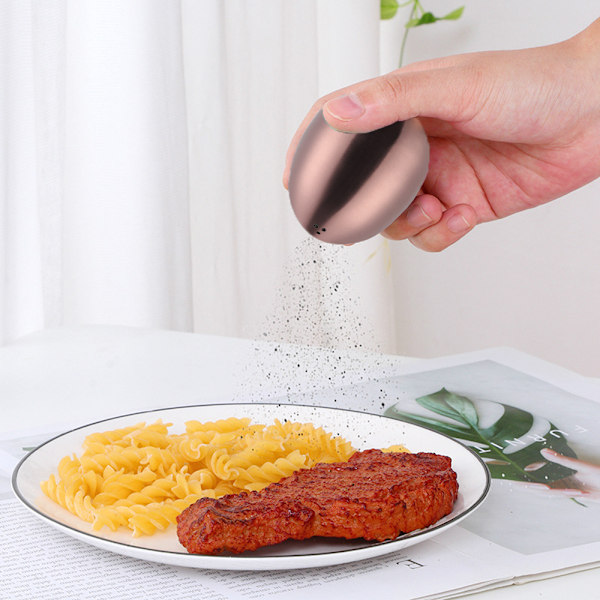 Kryddburk i rostfritt stål för ägg, salt och peppar