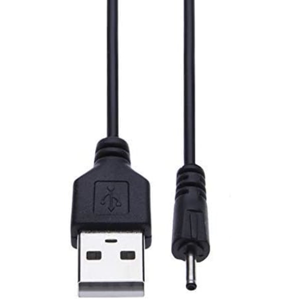 USB til DC 2,0 mm kabel, øretelefoner USB DC opladeradapter, USB 2.0