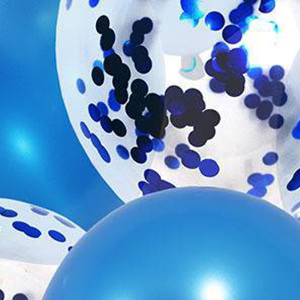 60 pakke 12 tommer, perlefargede ballonger + glitterballonger |