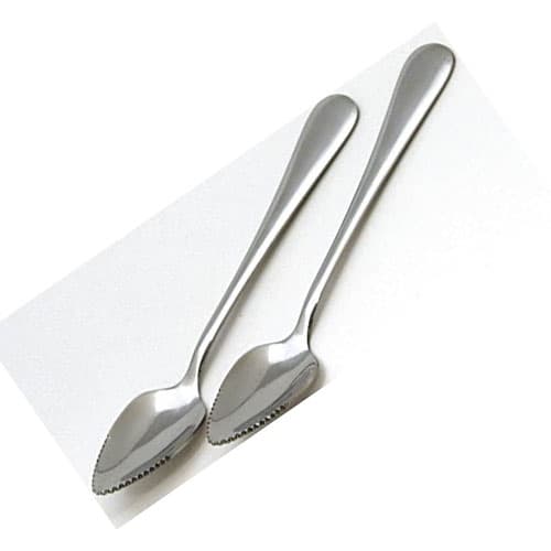 Grapefruitsked, 2-pack, 17,8 cm L, Silver