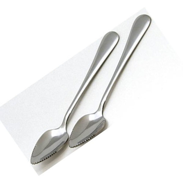 Grapefruktsked, 2-pack, 7 tum L, silver