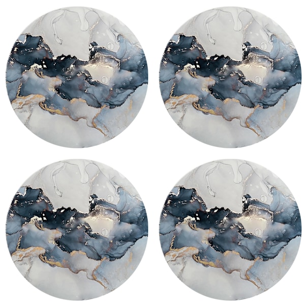 Marmor mønster coasters - Runde drikke absorberende sten coaster