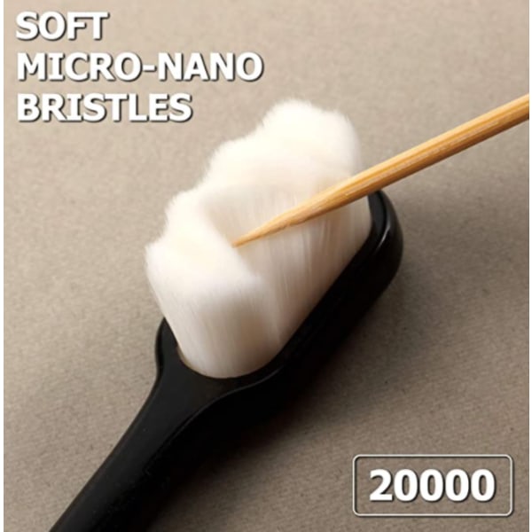 4 stykker myk mikro-nano manuell tannbørste Ekstra myke børster