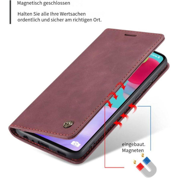 Handyhülle för Samsung Galaxy A52 5G/4G Hülle Leder Klappbar Flip Case