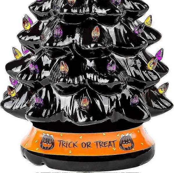 Halloween-træ Halloween lysende dekorationspynt Halloween-træ gave
