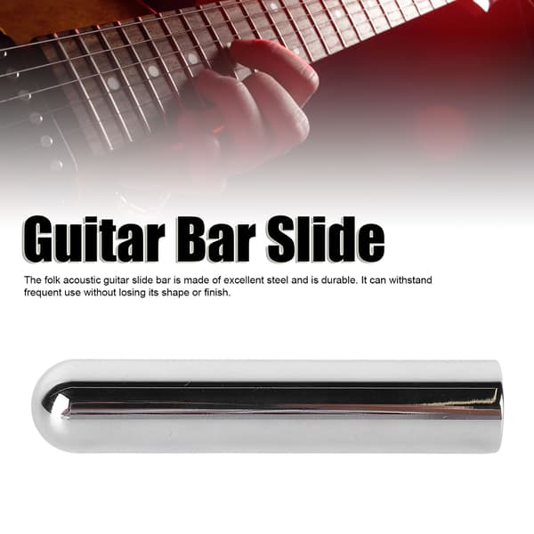 Gitarr Rundnos Acoustic Tone Bar Multifunktionell Rundnos Stål Gitarr Bar Slide